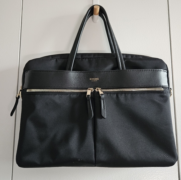 Handbags - Knomo 14" Black Nylon Laptop Bag